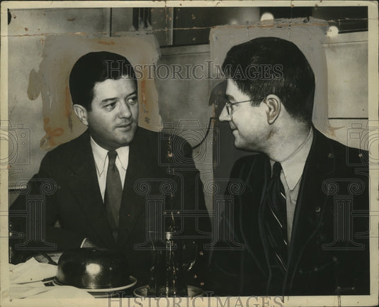 1934 Press Photo Senator Robert LaFollette of Wisconsin & Phillip R LaFollette