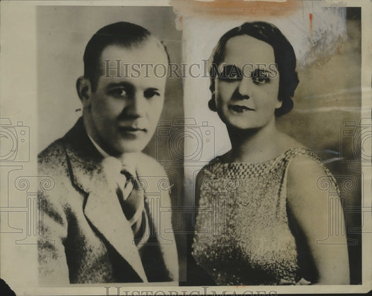 1933 Press Photo Henrietta Park Engaged to J Marvin Krause - neo12297