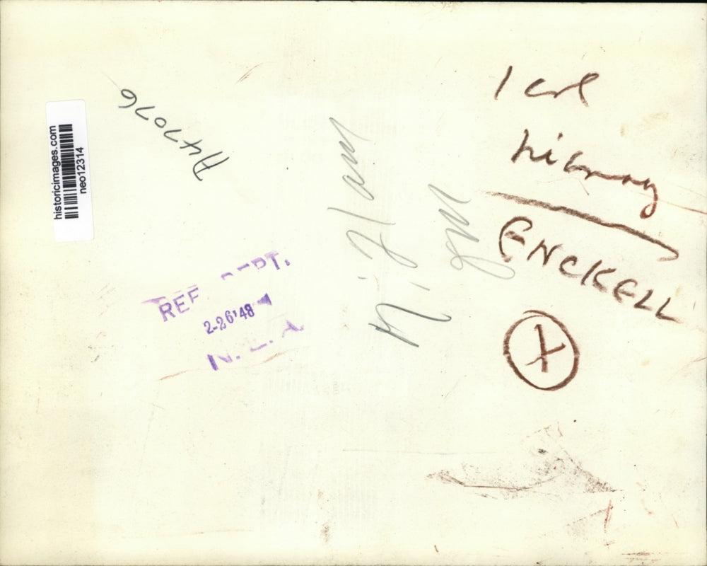 1948 Press Photo Premier Mauno Pekkala of Finland & foreign minister Carl Enckel