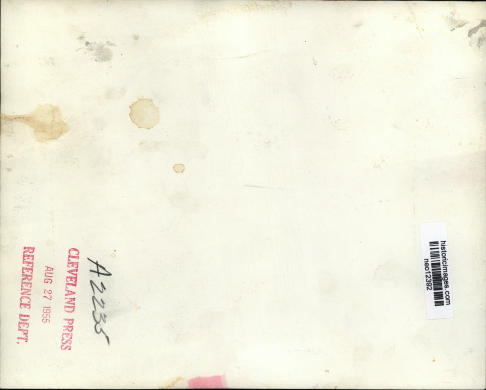 1955 Press Photo rs Esther Quigley & postman Mike Bochenek during a strike