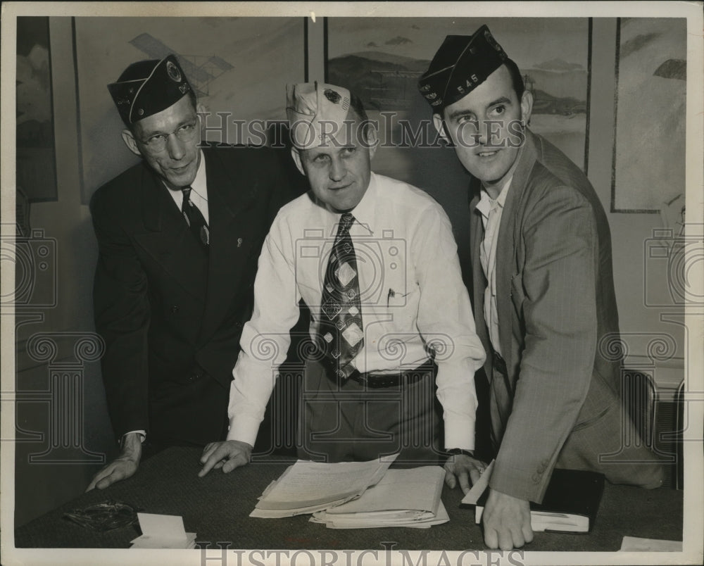 1950 Press Photo JA Annick, JS Deutschle, Spencer Brittain Columbus Ohio America