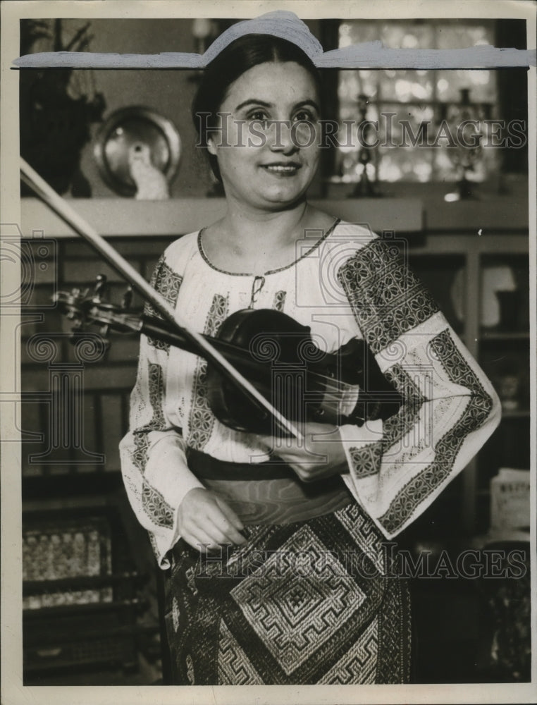 1934 Press Photo Lawd Zalivar Rean Violinist - neo12599