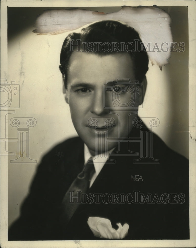 1930 Press Photo Everett Marshall in a business suit - neo12891- Historic Images