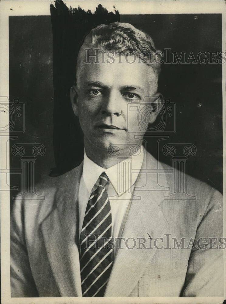 1931 Press Photo Annapolis NY Mayor Walterr E Quenstedt - neo12908
