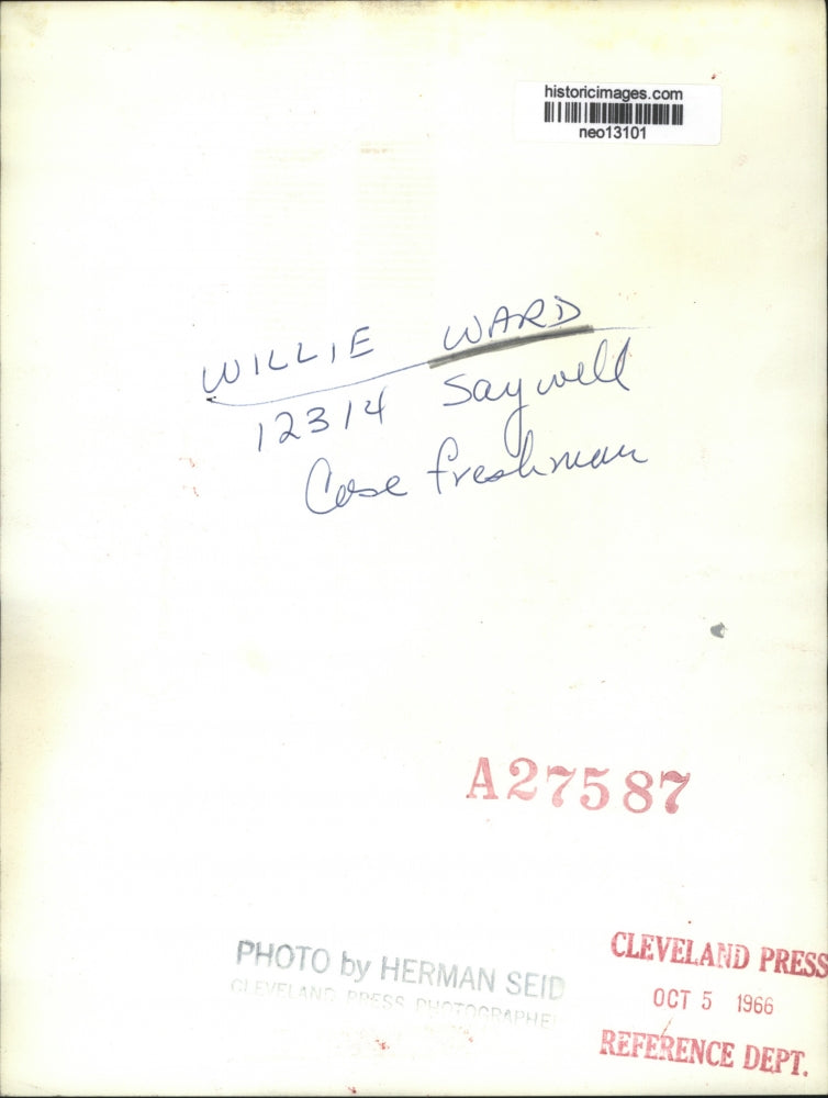 1966 Press Photo Willie Ward, Freshman - neo13101