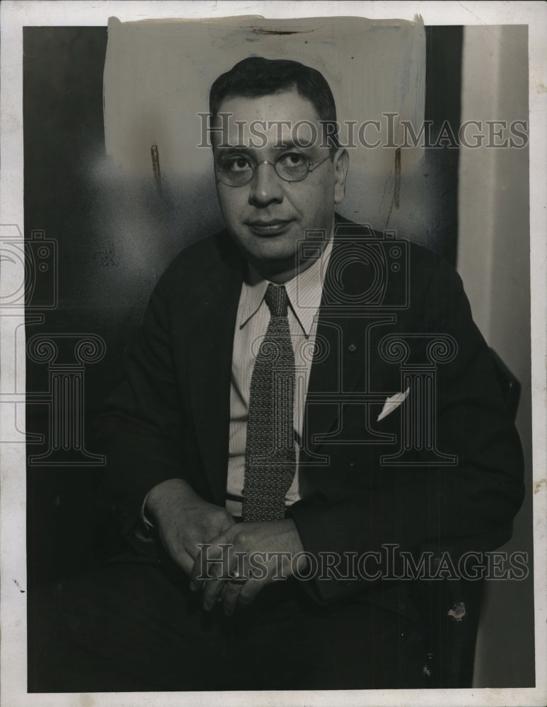 1934 Press Photo S.P. Dunkle, Executive Secretary to Governor George White, Ohio