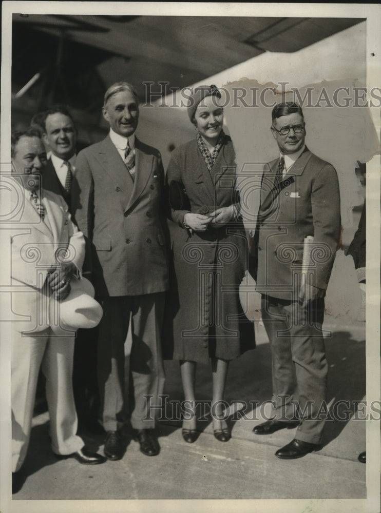 1932 Press Photo William Gibbs McAdoo, Daughter Ellen & Mr. Gaw in Chicago- Historic Images
