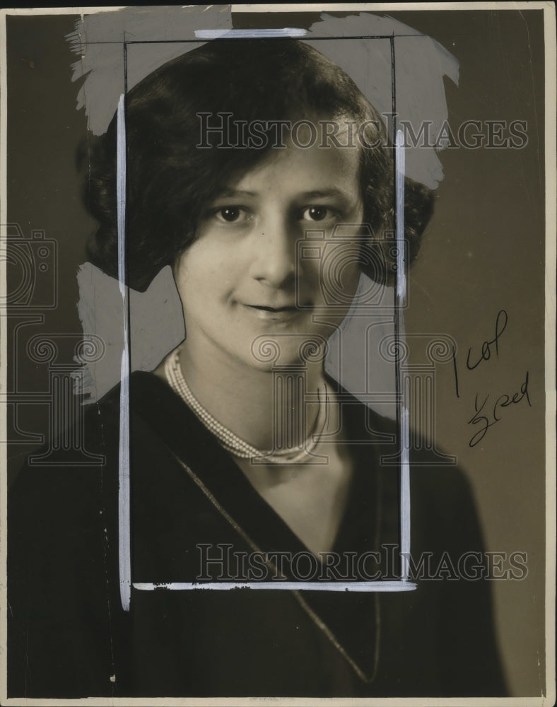 1927 Press Photo Miss Harriet Wolf Pres of Junior Auxiliary Cleve-Denver-LA