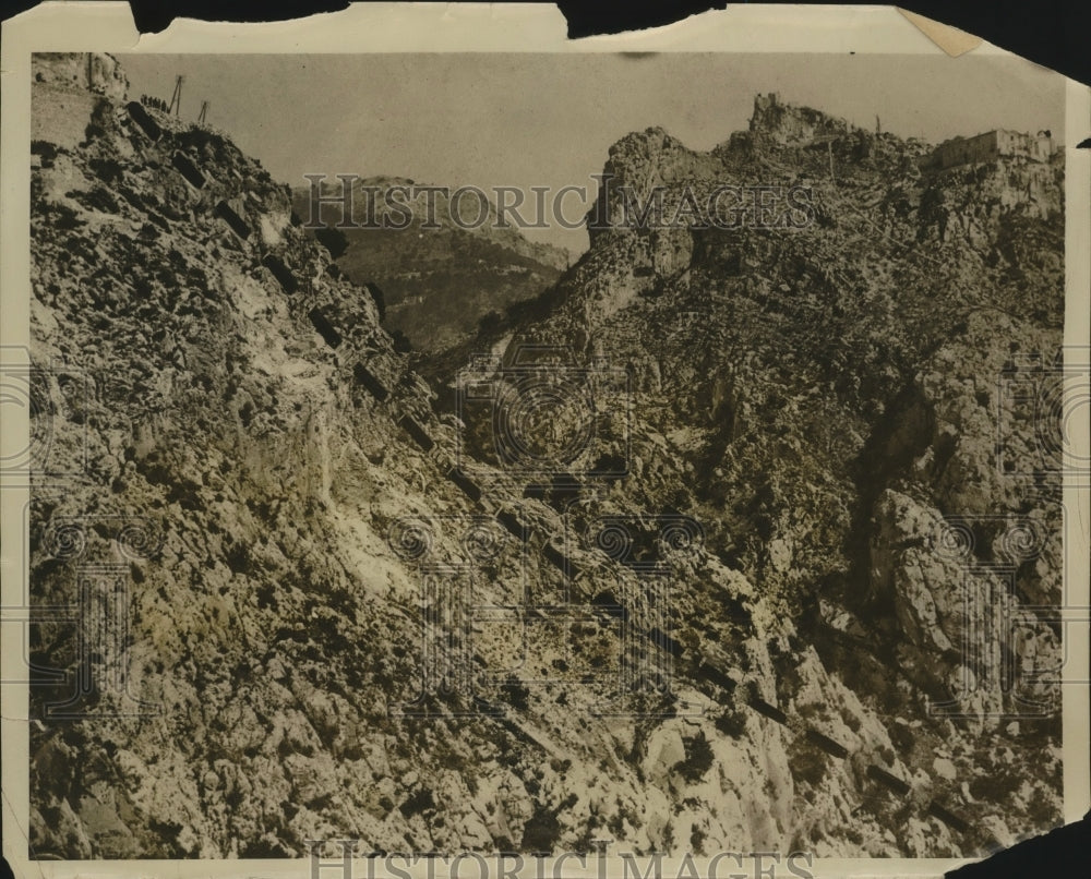 1931 Press Photo Path Taken by Car That Lead to Death of Mrs. David Townsend