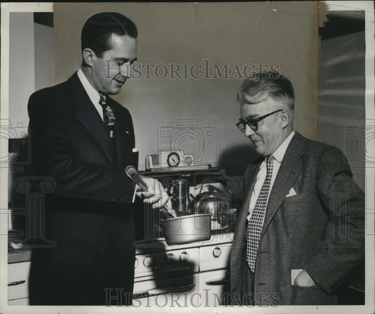 1953 Press Photo Texas Governor Allan Shivers & NEA food editor Gaynor Maddox