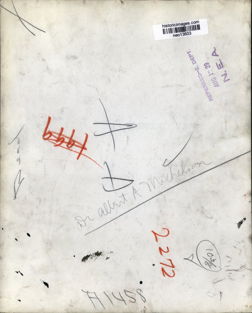 1929 Press Photo Dr Albert A Michelson of University of Chicago - neo13603