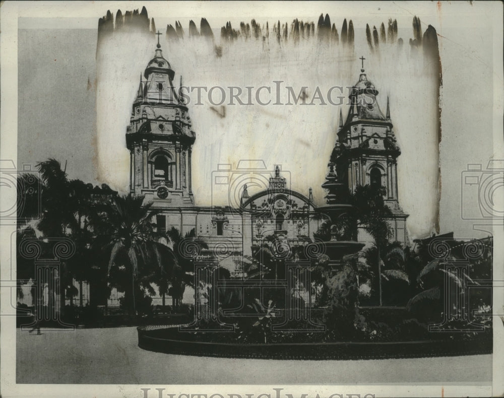 1933 Press Photo cathedral in Lima, Peru - neo13641