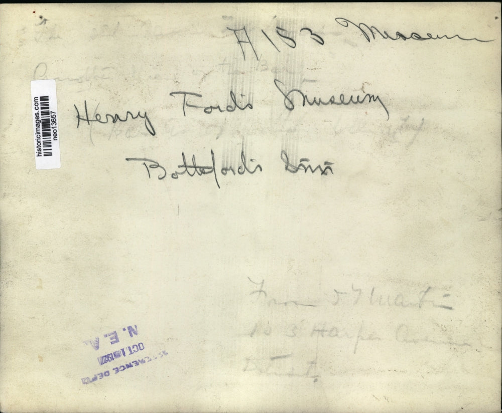 1927 Press Photo Henry Ford Museum at Botteford's Inn - neo13657