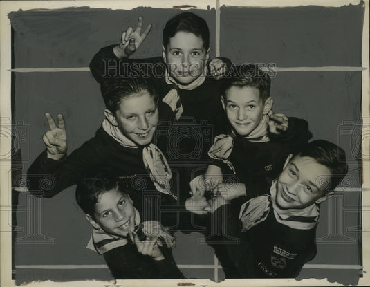 1940 Press Photo Sussex School PTA Cub Pack 22 Den 4 - neo13847