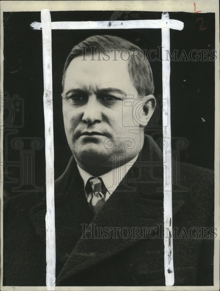 1929 Press Photo David J. Pugh, deputy state treasurer, pleads guilty