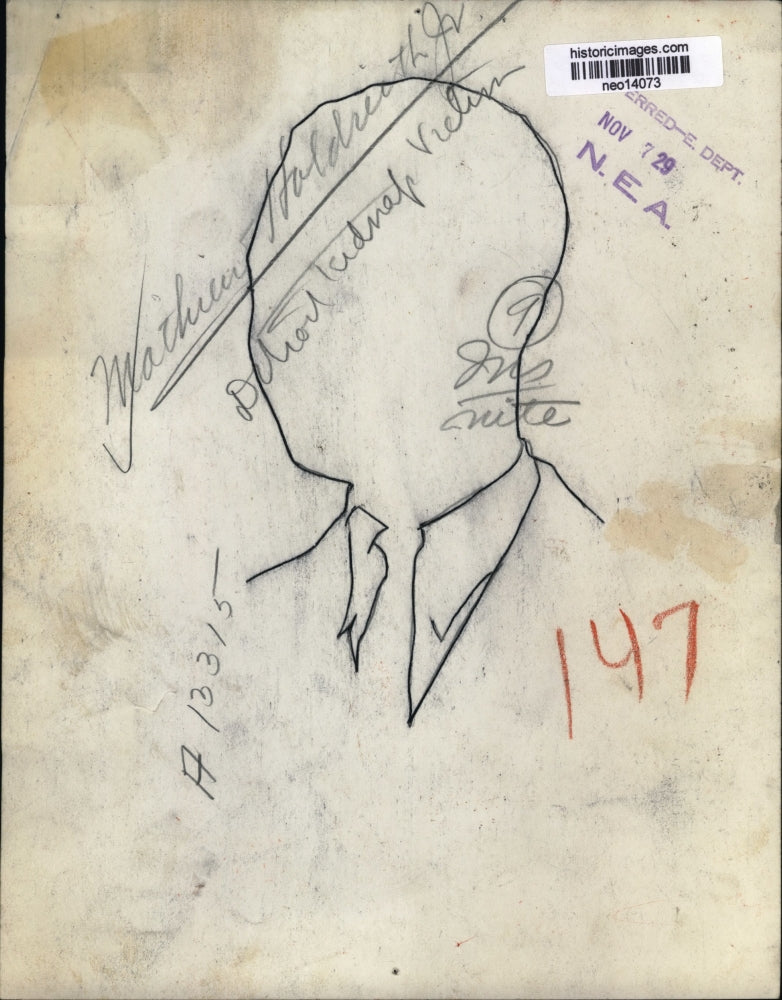 1929 Press Photo Mathuir Holdreuth Jr, Detroit Kidnap Victim - neo14073