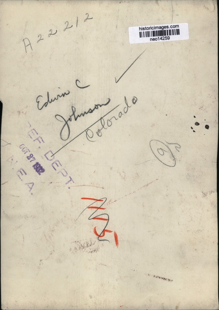 1932 Press Photo Edwin C. Johnson from Colorado - neo14259