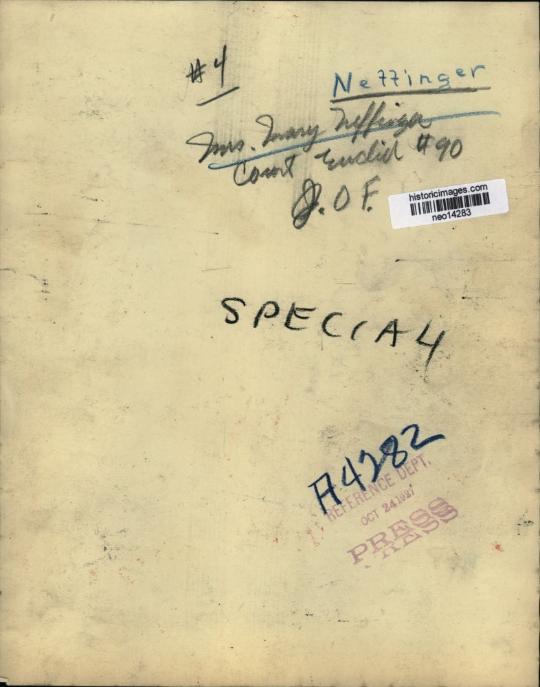 1927 Press Photo Mary Neffinger of Euclid, Ohio JOF - neo14283