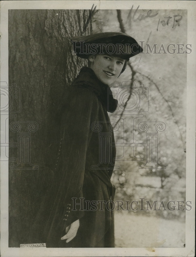 1920 Press Photo Mrs. E. Brooke Lee, to Christen Superdreadaught Maryland