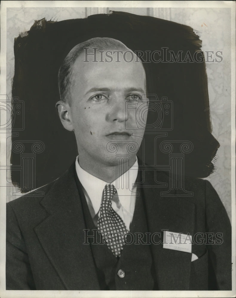 1929 Press Photo J.C. Sturtevant, Wasau, Wisconsin Record-Herald - neo14329