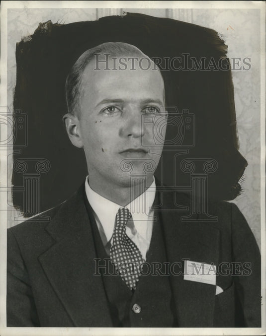 1929 Press Photo J.C. Sturtevant, Wasau, Wisconsin Record-Herald - neo14329