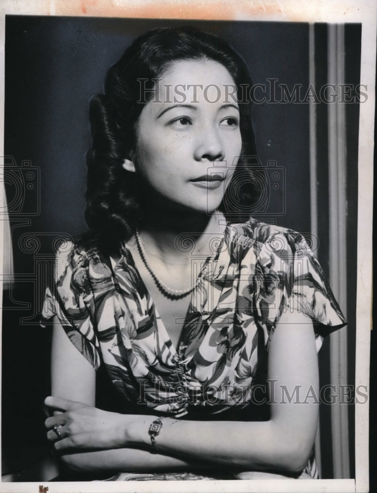 1944 Press Photo Maria Osmena, Daughter of Philippines President Sergio Osmena- Historic Images