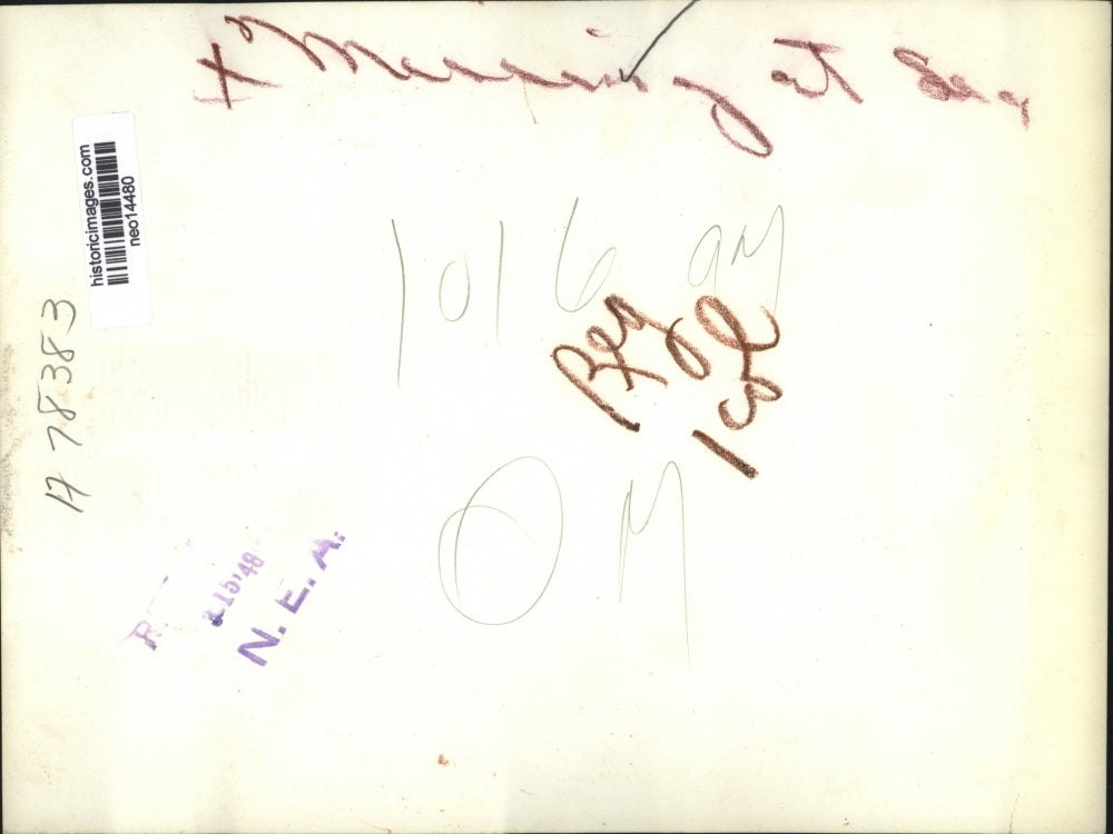 1948 Press Photo Tomas Montanez Rescued after Falling from Santa Clara Ship