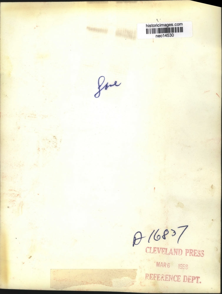 1958 Press Photo of Unknown Man - neo14530