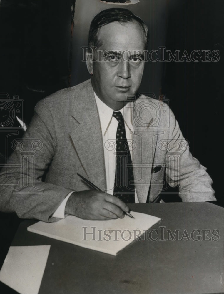 1933 Press Photo Basil Manly Power Commission Member - neo14531