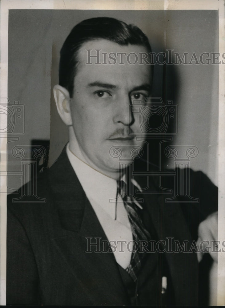 1939 Press Photo Dr Lyle Dingman on Trial for Murder of Wife, Morrison, Illinois