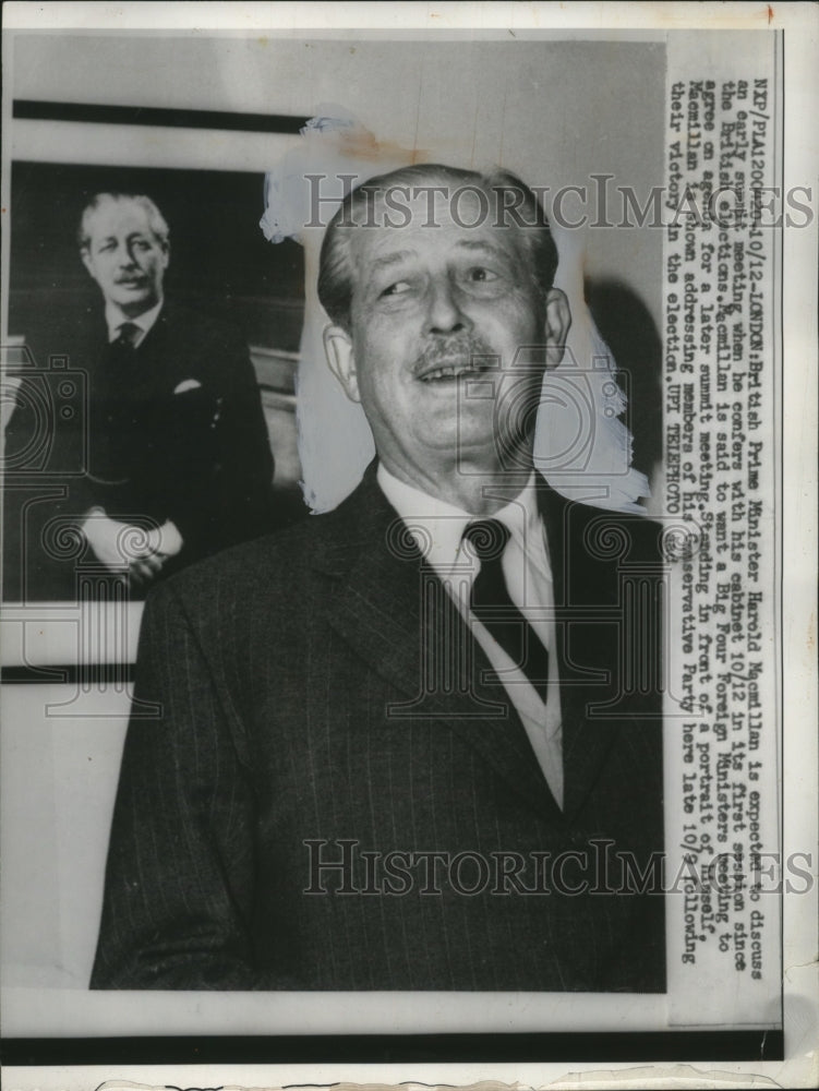 1959 Press Photo British Prime Minister Harold MacMillan Addresses conservatives