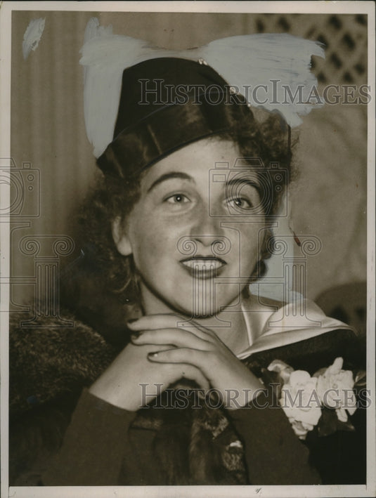 1936 Press Photo Janet Olcott married name is Mrs. WM C. Cavanaugh - neo14708