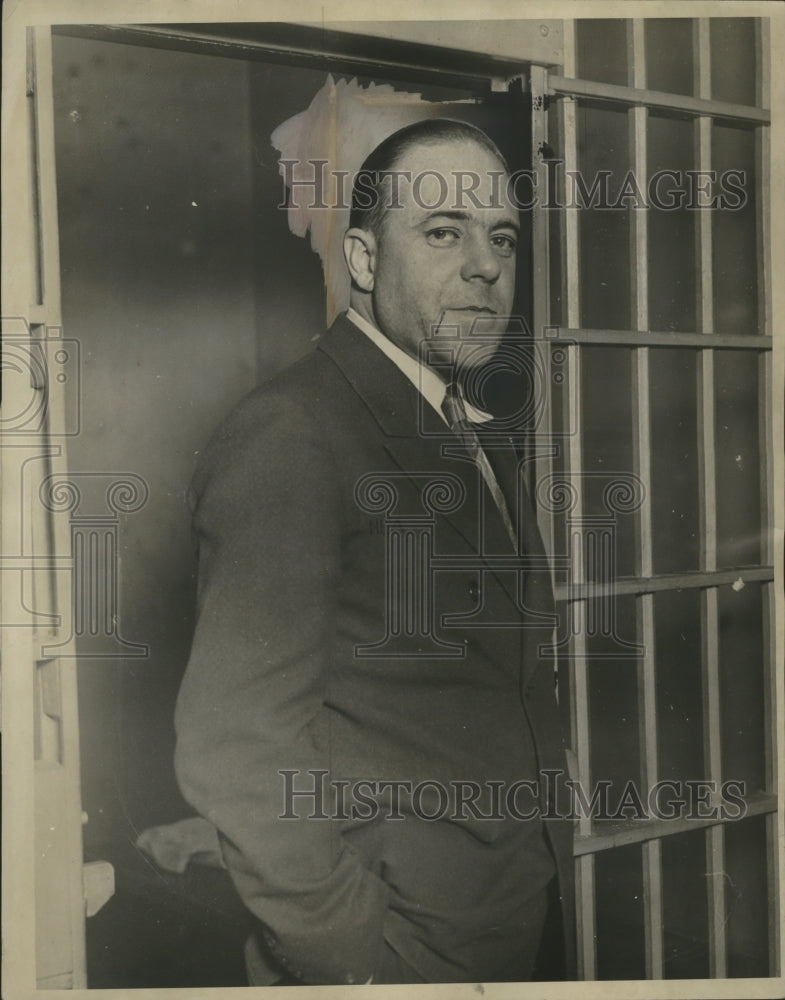 1930 Press Photo George M Sunday Arrested on Charges of Drunkeness, Chicago