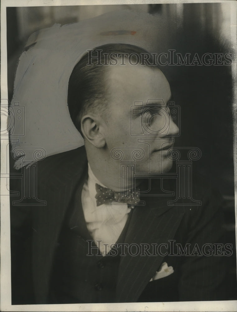 1928 Press Photo Harry Hill who killed his mother at his trial - neo14875