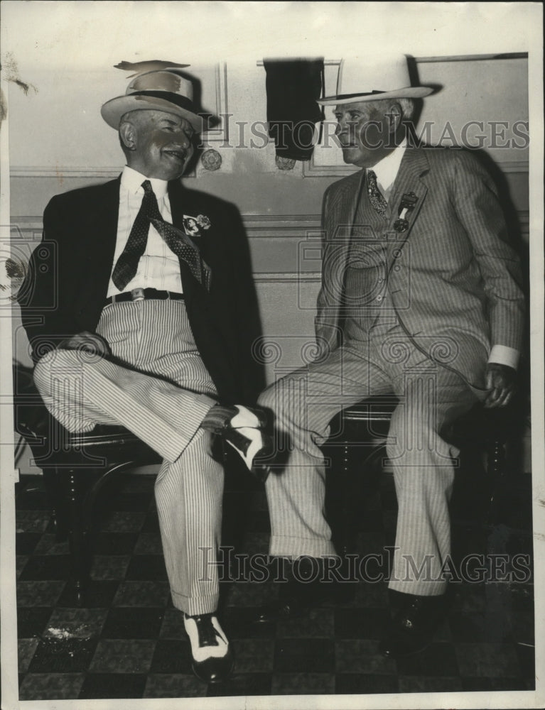 1932 Press Photo Winfield Huppock, Norman Mack Democratic National Committee
