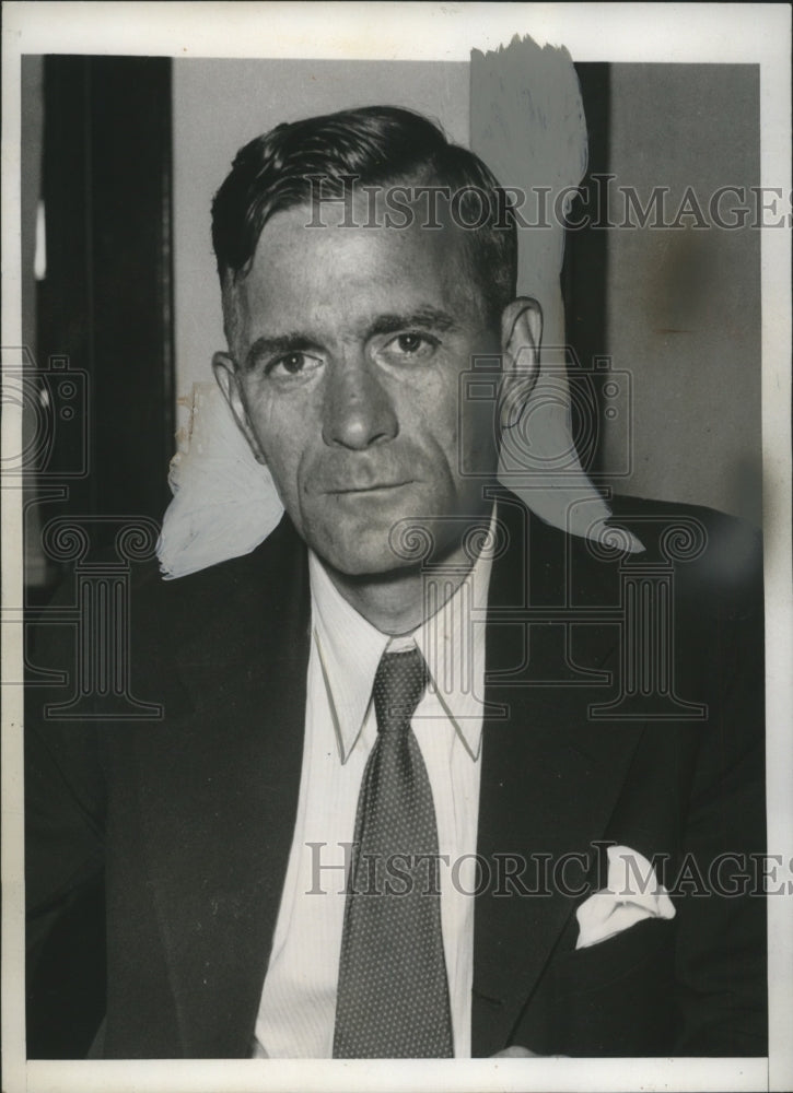 1938 Press Photo Aubrey Williams Deputy WPA administrator in Washington DC