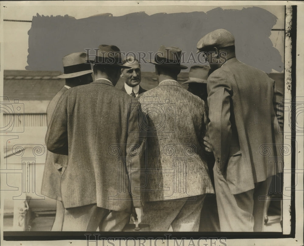1930 Press Photo politician William McAdoo aboard SS City of Los Angeles