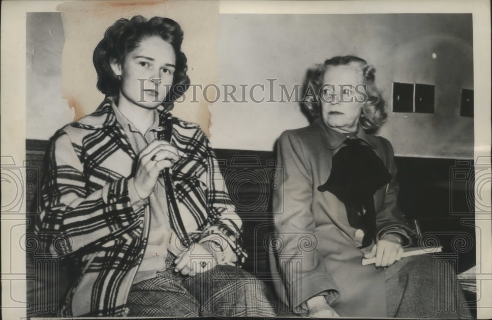 1949 Press Photo Joyce Schumaker Confesses to Shooting Janitor Carl Reeder Dead