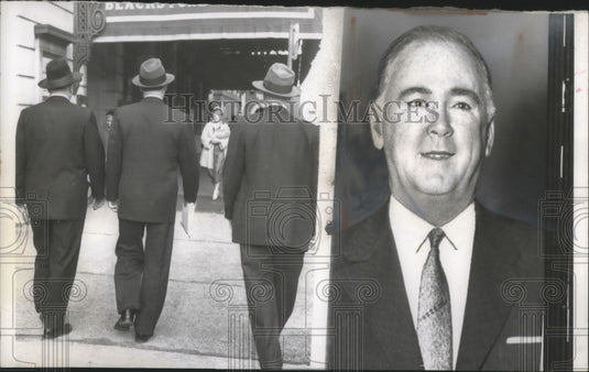 1957 Press Photo William A Lee of Teamsters Possible Successor to Dave BEck