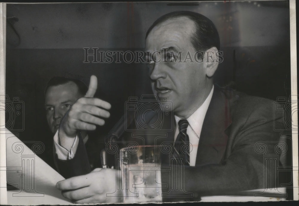 1954 Press Photo Army Counselor John Adams in Army-McCarthy Hearing - neo15609