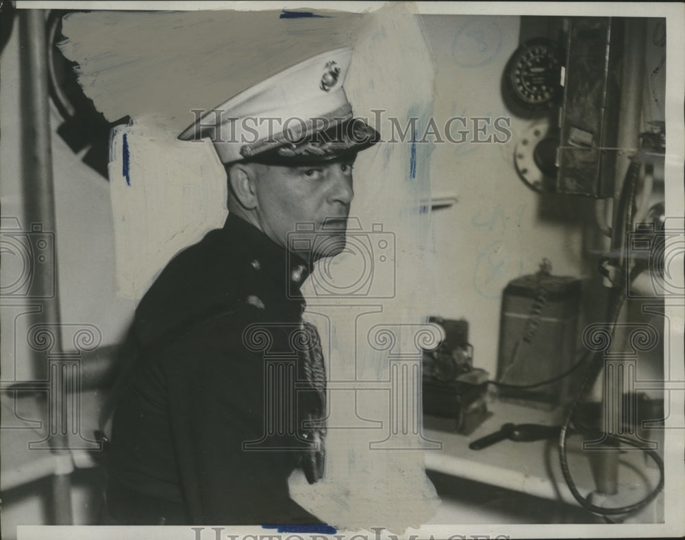 1933 Press Photo Major Chester Fordney of US Marine Corps - neo15680- Historic Images