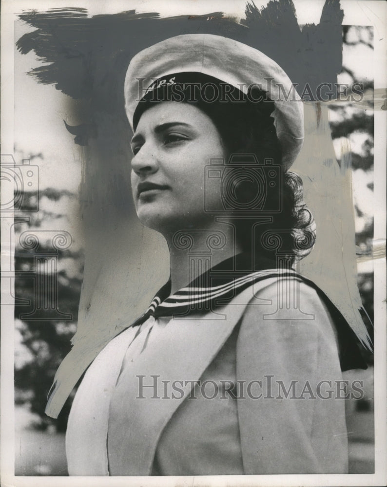1953 Press Photo Pakistanian Female Naval Reserve Member - neo15743- Historic Images