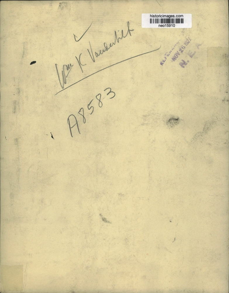 1927 Press Photo W, K, Vanderbilt - neo15910