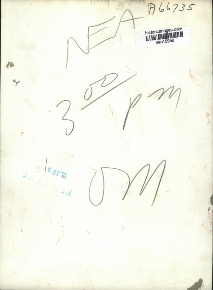 1951 Press Photo Blair Moody with corsage sales-slip on her fur coat