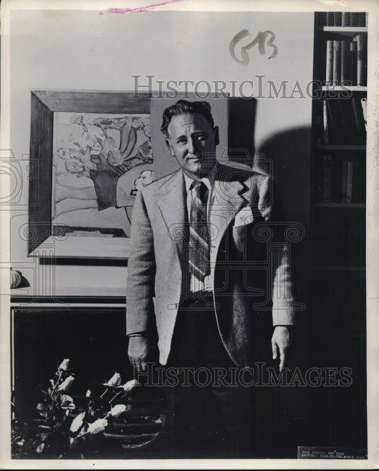 1949 Press Photo John Gunther author for Behind the Curtain - neo16252- Historic Images