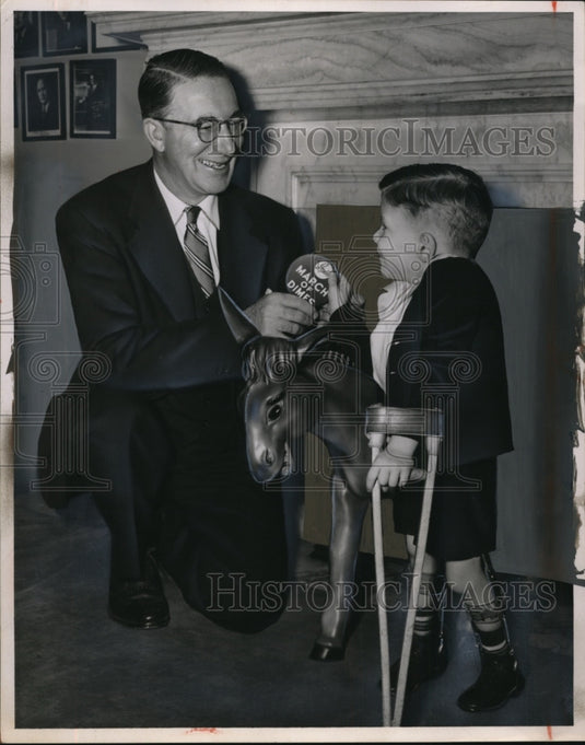 1954 Press Photo Kefauver & Debby Dams - neo16302