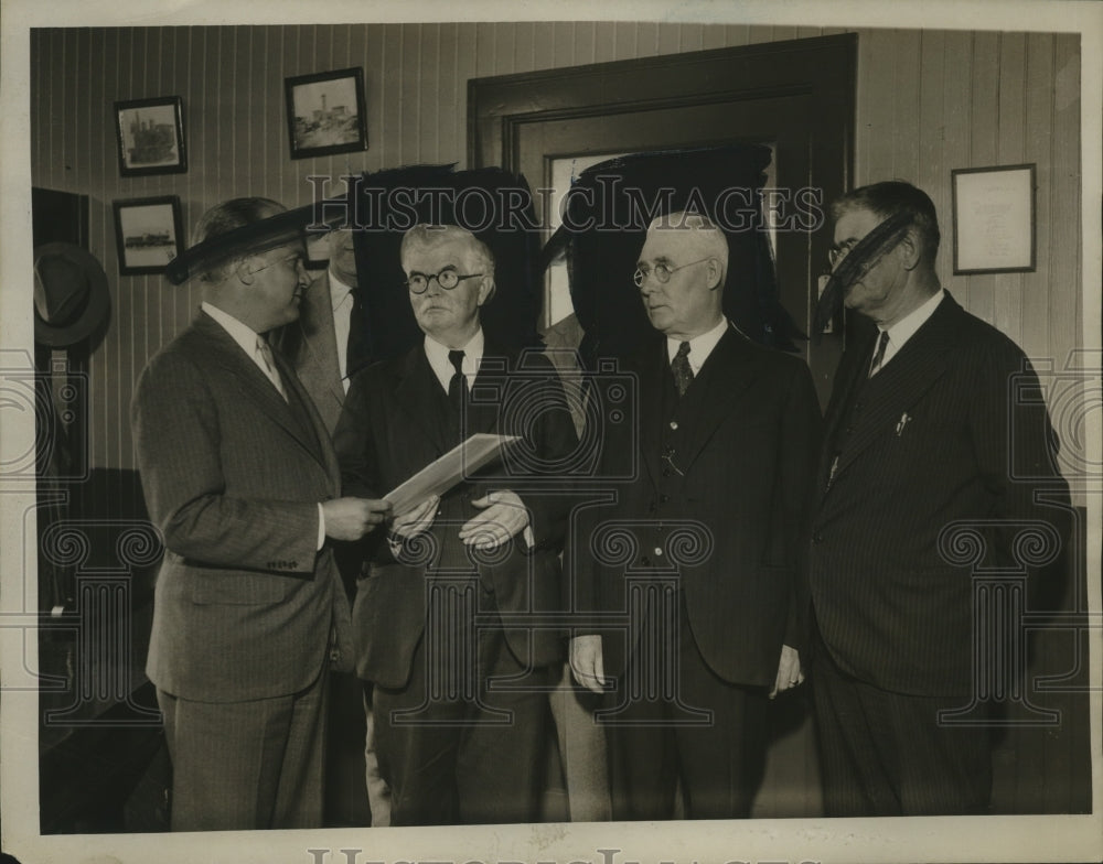 1922 Press Photo FH Krick, JJ Howe, PT Hoy, FM Hillyer, FL Dobson in DC