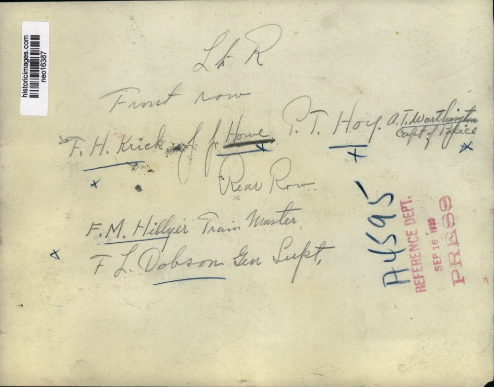 1922 Press Photo FH Krick, JJ Howe, PT Hoy, FM Hillyer, FL Dobson in DC