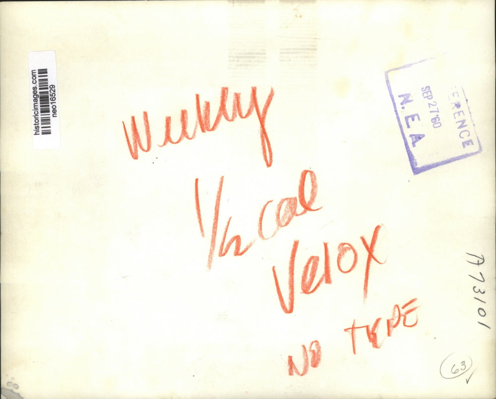 1960 Press Photo Mahmet Sheba Albanian Premier in NYC for UN General Assembly