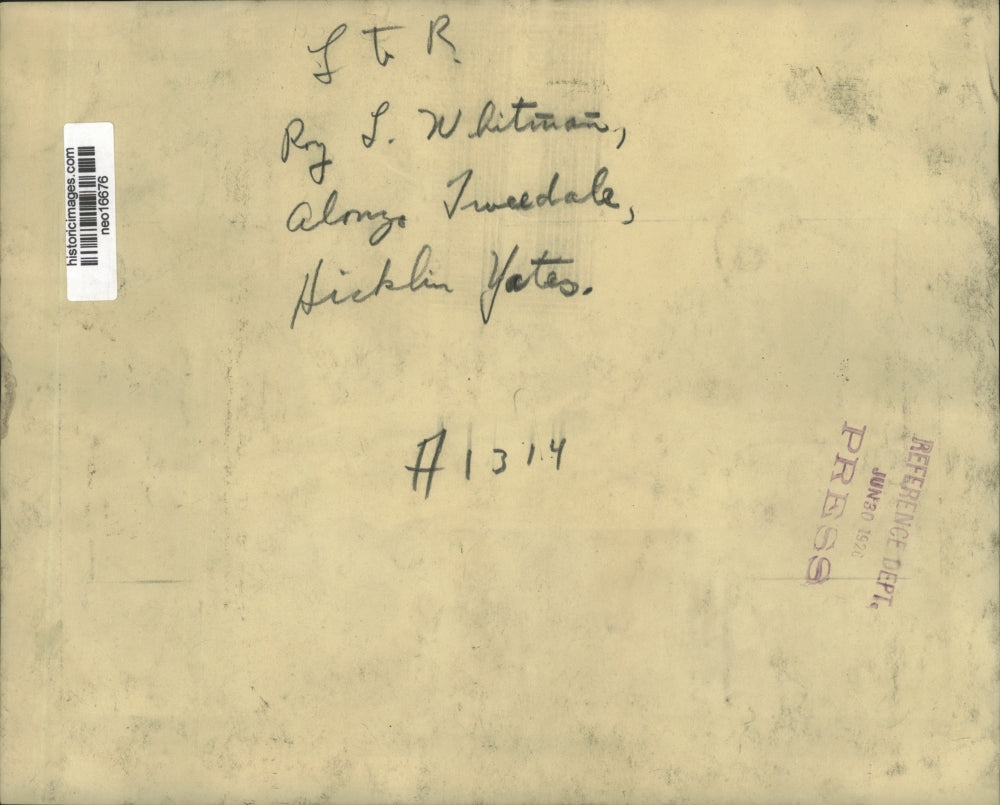 1920 Press Photo Roy L. Whitman, Alonzo Truesdale, Hicklin Yates - neo16676